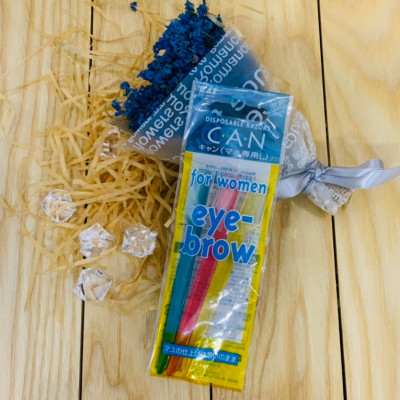 Dao Cạo Lông Mày Lưỡi Đơn Kai 004186 Razor Eye-Brow CAML-3P4 004183 (Set 3 Cây)