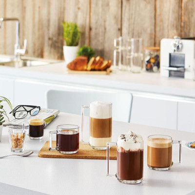 Cốc (ly) bia thủy tinh Luminarc Fitness có quai 450ml, thủy tinh cường lực, chịu va đập tốt - L8042