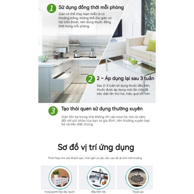 Thuốc diệt gián sinh học Housheng, diệt tận gốc tất cả các loại gián, hiệu quả, an toàn.