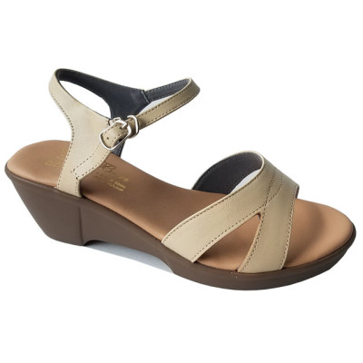 Giày sandal xuồng nữ da bò BIGGBEN cao cấp SDX35