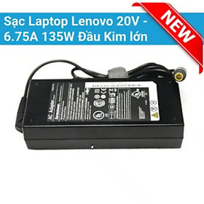 Adapter sạc laptop Lenovo135w đầu tròn kim, dùng cho laptop lenovo thinkpad X201,X220,X230,T410,T420, T420s,T430,T430s, T510,T520, T530, W510, W520, W530 - Hàng chính hãng