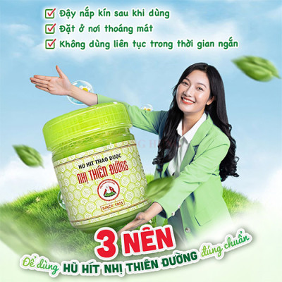 Hũ hít thảo dược Nhị Thiên Đường 17g - (01 Hũ/ 02 Hũ/ 03 Hũ/ 04 Hũ/ 05 Hũ/ 06 Hũ) - Hàng chính hãng