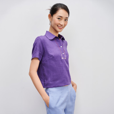 Áo Rua Rút Chỉ Linen Tơ TOP195LIMITED thời trang thiết kế Hity