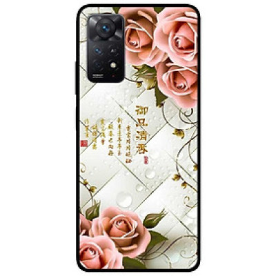 Ốp lưng dành cho Xiaomi Redmi Note 11 Pro 5G - Hoa Hồng Nền Sọc