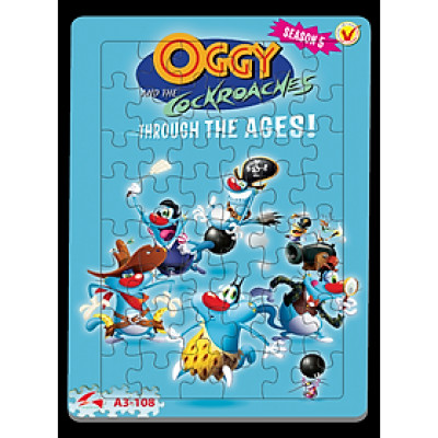 Xếp hình Tia Sáng Oggy Season 5 (48 Mảnh Ghép) - Tặng kèm câu đố mặt sau cho bé