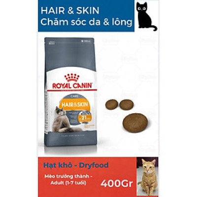 ROYAL CANIN  CHĂM SÓC DA VÀ LÔNG-HAIR & SKIN DRY CAT FOOD