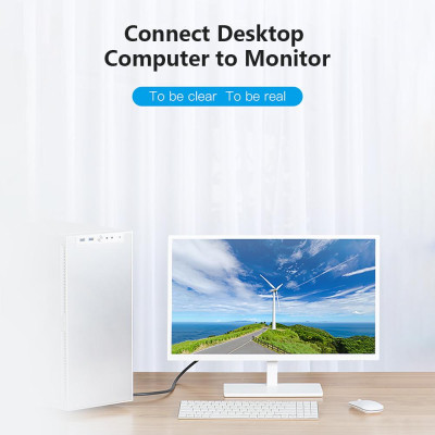 Cáp VGA Nam sang Nam với Dây dẫn đồng nguyên chất HD 1080P Lõi Ferrite kép cho Máy chiếu PC 10m