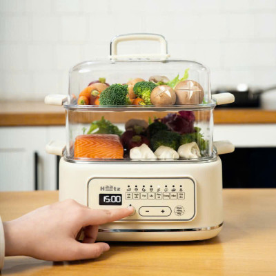 Nồi Hấp Đa Năng 2 Tầng Haatz CIM371, Dung Tích 10L, 8 Chức Năng, 1000W - Hàng Chính Hãng