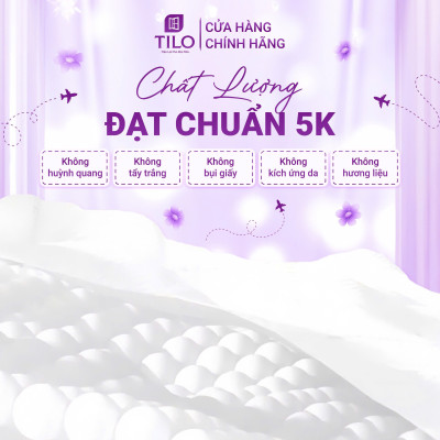 Combo 6 bịch giấy rút treo tường TiLo 1368 tờ tặng 3 móc treo đôi giấy dai mềm mịn