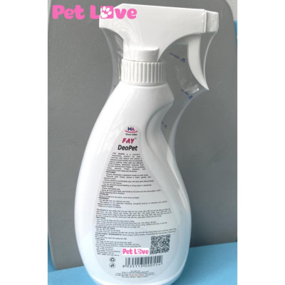 Fay DeoPet xịt khử mùi chó mèo (chai 350ml)
