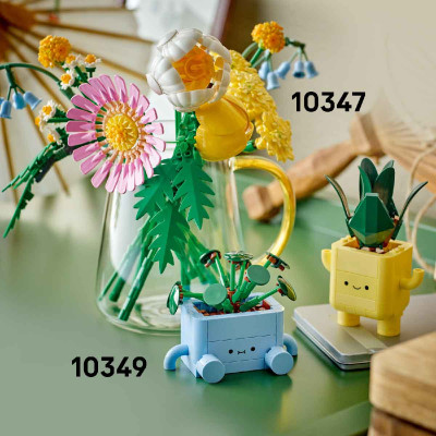 LEGO BOTANICALS 10349 Đồ Chơi Lắp Ráp Chậu Cây Vui Vẻ (217 chi tiết)