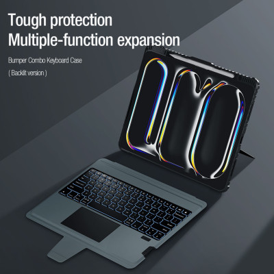 Bao Da Kèm Bàn Phím Nillkin Bumper Combo Case Keyboard cho iPad Pro 11 inch & iPad Pro 13 inch M4 2024 - Hàng Chính Hãng