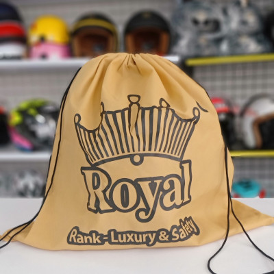 Túi vải dây rút Royal đựng mũ bảo hiểm màu vàng năng động