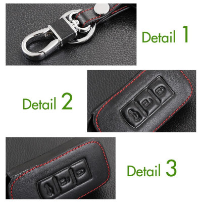 Bao da chìa khóa cao cấp dành cho xe Mitsu Xpander kèm móc khóa mẫu RO