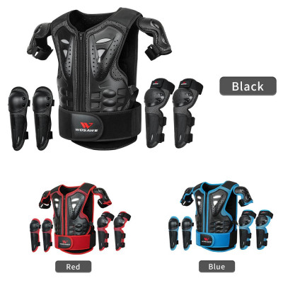 Áo vest bảo vệ Wosawe MO467 cho trẻ em áo vùng Ngực Cột sống lưng với bộ đệm bảo vệ đầu gối