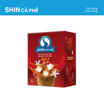 Cà phê hòa tan sấy nóng 3 in 1 - SHIN Cà Phê - Hộp 20 gói