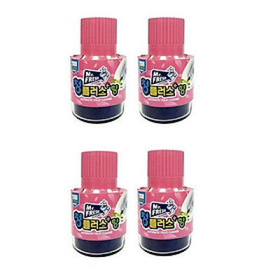 Combo 4 chai tẩy diệt khuẩn bồn cầu, toilet hương hoa ly Mr.Fresh Korea 180g