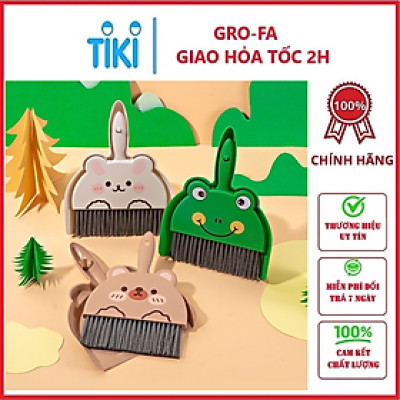 Bộ Chổi Xẻng Mini Hình Thú Dễ Thương - Chổi Quét Bàn Thờ, Bộ Chổi Quét Bụi Và Ki Hốt Rác Vệ Sinh Nhà Cửa Nhựa PP Cao Cấp - GROFA