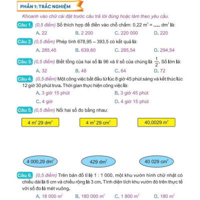 Sách - Đề Kiểm Tra Toán 5 - Bộ sách Kết Nối