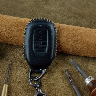 Bao Da Ép Phom Chìa Khóa Ô Tô Honda Civic 2022 4 nút Da Bò Thật - hàng chính hãng