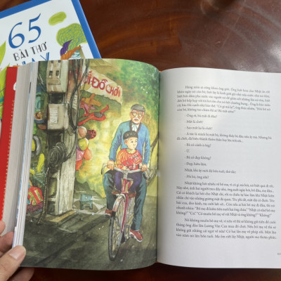 [combo 2 cuốn] 65 TRUYỆN NGẮN HAY dành cho thiếu nhi – 65 BÀI THƠ HAY dành cho thiếu nhi – Trần Đức Tiến và Cao Xuân Sơn tuyển chọn - bìa cứng minh họa màu rực rỡ – ấn bản kỷ niệm 65 năm thành lập NXB Kim Đồng .