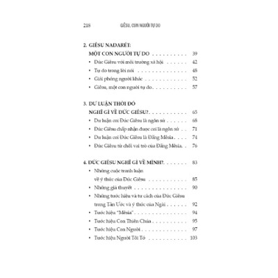 GIÊSU, CON NGƯỜI TỰ DO - Phác Thảo Một Kitô Học