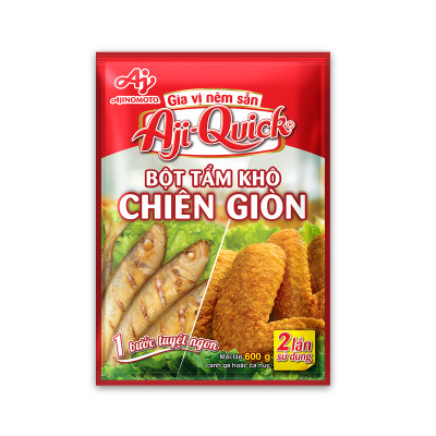 Combo 4 Gói Aji-Quick® Bột Tẩm Khô Chiên Giòn 84g/Gói