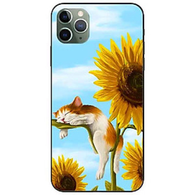 Ốp lưng in cho Iphone 11 Pro Max Mẫu Mèo Ngủ
