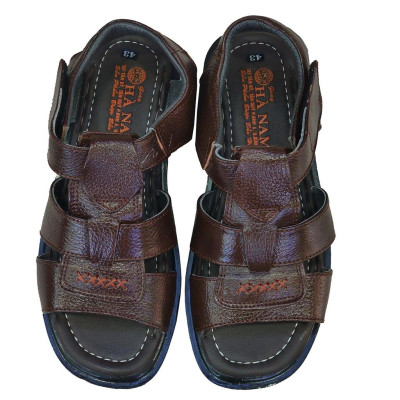 Giày Sandal Nam Da Bò Thật TiTi ĐÔ Cao Cấp DNA2136