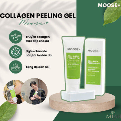 Tẩy da chết MOOSE+ Peeling Gel chăm sóc da sáng mịn 150ml