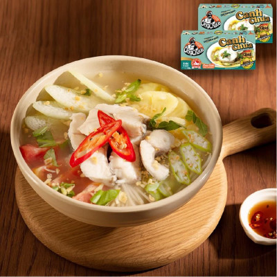 Combo 10 Hộp Viên Gia Vị Canh Chua Gold Ông Chà Và  (Sweet & Sour Soup Cubes)