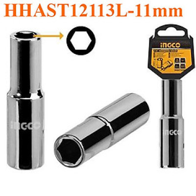 [CHÍNH HÃNG ]Đầu tuýp dài 6 góc 1/2 "-11mm HHAST12113L INGCO INGCO