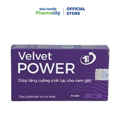 Viên tăng cường sinh lý nam Hauora Velvet Power 1H (Hộp 2 vỉ x 4 viên)