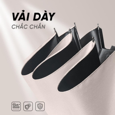 Dù Che Nắng Gấp Mở Tự Động - Ô Che Mưa Cao Cấp 12 Nan Chống Tia UV Bức Xạ Tuyệt Đối