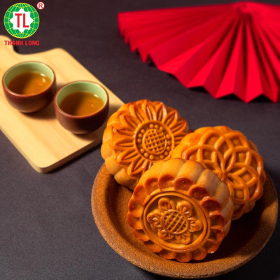 Hộp bánh trung thu 2 bánh 2 trứng 220g - Combo H - Thành Long (440g)