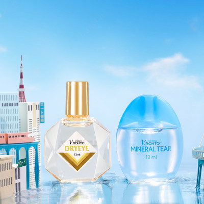 Nước nhỏ mắt cấp ẩm & bổ sung nước mắt nhân tạo V.Rohto DryEye 13ml