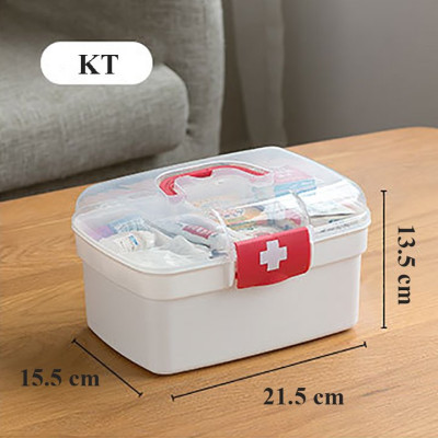 Hộp Đựng Thuốc Gia Đình. Chất Liệu Nhựa Dẻo PP Nguyên Sinh