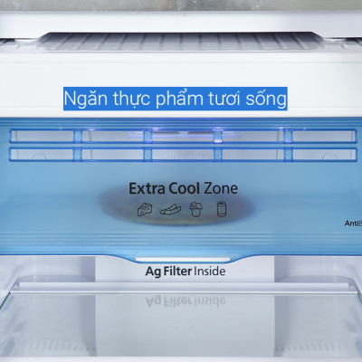 Tủ lạnh Panasonic Diệt Khuẩn 366L NR-TL381GVKV Lấy Nước Ngoài Kháng Khuẩn -  Bộ Cảm biến Econavi - Ngăn Đá Trên - Hàng Chính Hãng