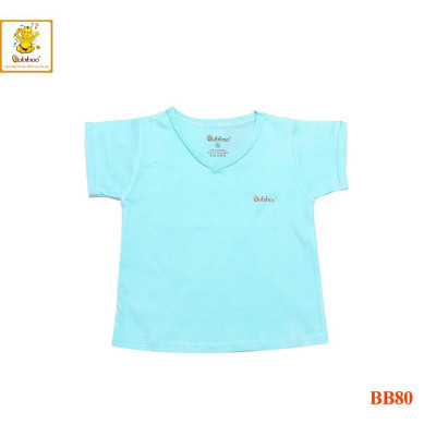 Sơ sinh - Áo cổ tim màu tay ngắn BABIBOO BB80