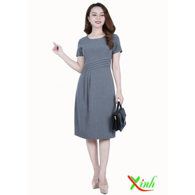 Đầm suông xếp ly ThoiTrangXinh gọn dáng DL501
