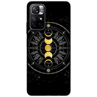 Ốp lưng dành cho Xiaomi Redmi Note 11 5G - Redmi Note 11T - Redmi Note 11S - Trăng Vàng Đen