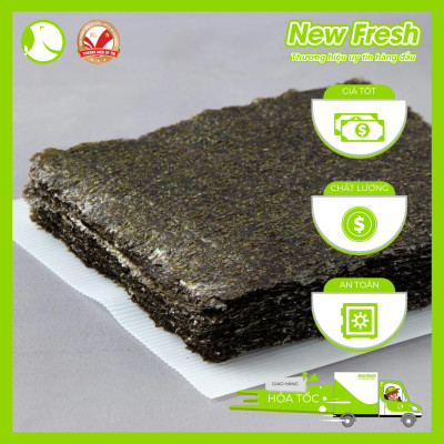 Lá Cuốn Nori Rong Biển Tươi Sấy Khô Nhật Bản - Túi 50 Lá