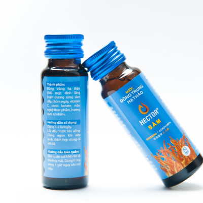 1 Chai Nước Đông Trùng Hạ Thảo Hector Sâm, Uống Trực Tiếp, Tăng Sức Đề Kháng, Tăng Cường Sinh Lý Nam Nữ, Tăng Tiết Sữa Cho Mẹ, Bảo Vệ Chức Năng Gan Thận, Giảm Say Tàu Xe, Nam, Nữ, Người Lớn Tuổi Đều Dùng Được