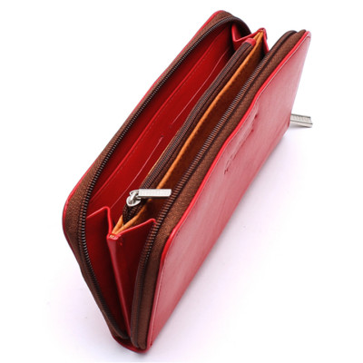 Ví nữ da bò màu đỏ HJ93113-44-62-64-67 