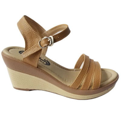 Giày Sandal Đế Xuồng Nữ Da Bò BIGGBEN Cao Cấp SDX28