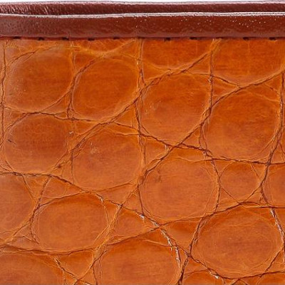 Ví nam Huy Hoàng da cá sấu gai bụng màu vàng HT2203