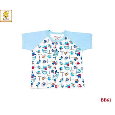 Sơ sinh - Áo in hình thú tay ngắn BABIBOO - BB61