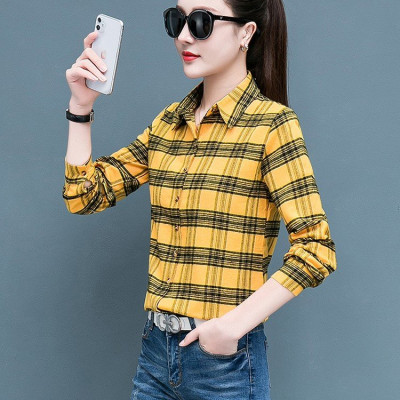 Áo sơ mi nữ kẻ sọc phối màu, bảng màu đa dạng lưa chọn, phong cách trẻ trung NH22