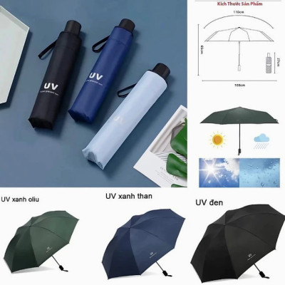 Ô dù 79S 4 lớp che nắng, đi mưa chống tia UV tiện lợi chất lượng, dễ thương, thiết kế sang trọng và bền bỉ 