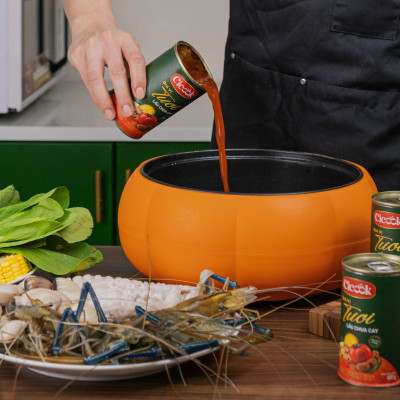 Combo 3 Lon Xốt Lẩu Chua Cay Cicook, Ngon Chuẩn Vị Không Cần Thêm Gia Vị 370g *3